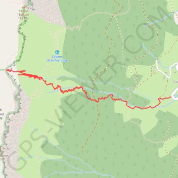 La Peyrouse Couloir Est (Vercors) GPS track, route, trail