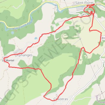 La Chaubasse en Auvergne GPS track, route, trail