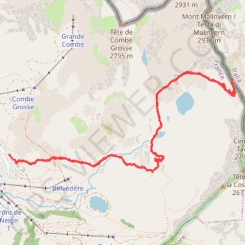 Isola - Baisse de Druos GPS track, route, trail