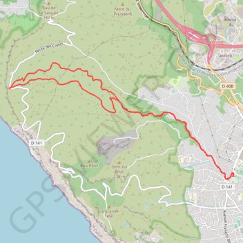 Vallat des Brusquières GPS track, route, trail