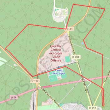 Forêt de Saint Germain, Oratoires GPS track, route, trail