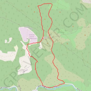 Correns GPS track, route, trail