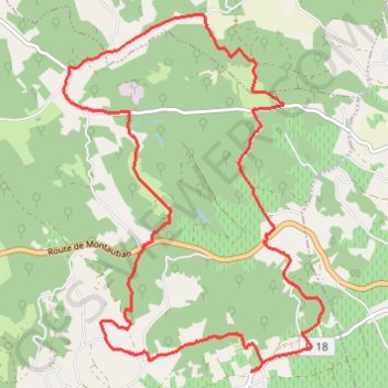 De Saurs à la Forêt de Sivens GPS track, route, trail