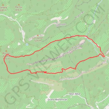 Autour des Dentelles de Montmirail GPS track, route, trail