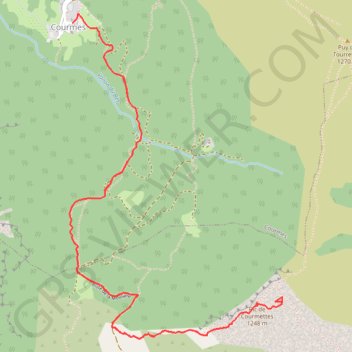 Pic de Courmettes GPS track, route, trail