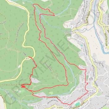 Rando en groupe du Gourdon GPS track, route, trail