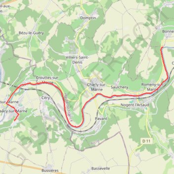 Bords de Marne GPS track, route, trail