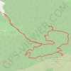 Les barres de Saint quinies camps la source GPS track, route, trail