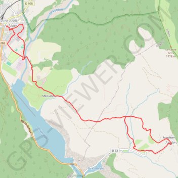 Le village d'Angles GPS track, route, trail