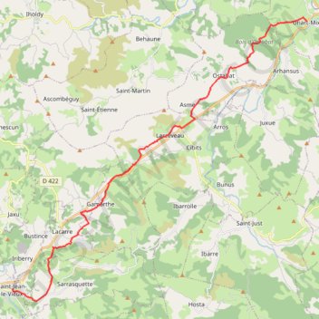 Uhart-Mixe - Saint-Jean-le-Vieux GPS track, route, trail