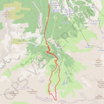 Col de l'Ane GPS track, route, trail