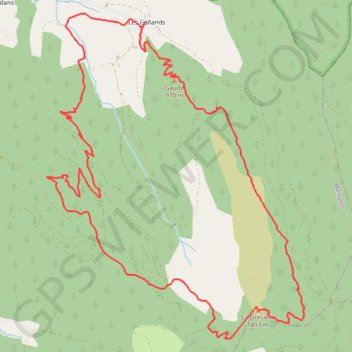 Montagne de la Grésière GPS track, route, trail