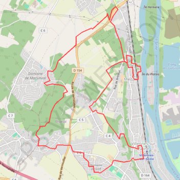 Villennes sur Seine GPS track, route, trail