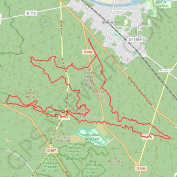 Trail de Fontainebleau Off 2019 GPS track, route, trail