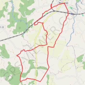 Loc Ivy Saint-Carré - Plouaret GPS track, route, trail