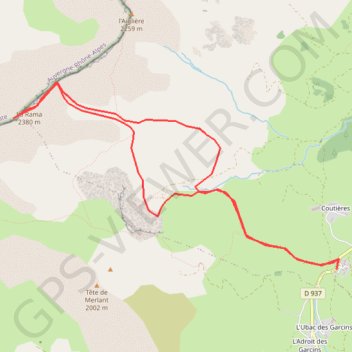 Crête de la Rama GPS track, route, trail