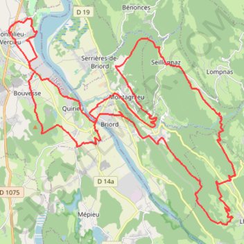 Rando Montalieu GPS track, route, trail