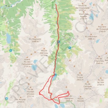 Pic de Pébignau depuis la Fruitière GPS track, route, trail