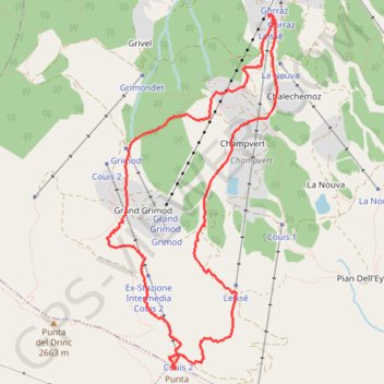 Bivacco Arno GPS track, route, trail