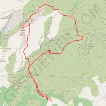 Sur les traces de Macel pagnol GPS track, route, trail