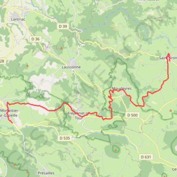 Chemin de Saint Régis Etape 2 GPS track, route, trail