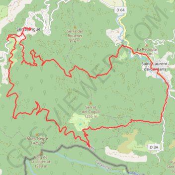 Vallespir Saint-laurent-de-Cerdans GPS track, route, trail