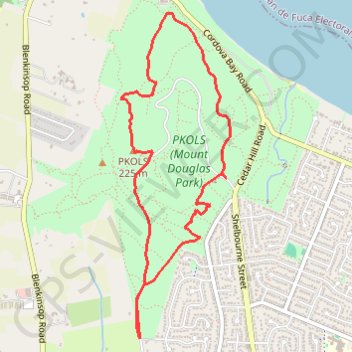 Mount Douglas Loop GPS track, route, trail
