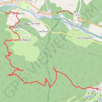 Les Thuiles Marche 24 oct. 2020 à 08:42 GPS track, route, trail