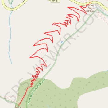 Mount Baden Powell GPS track, route, trail