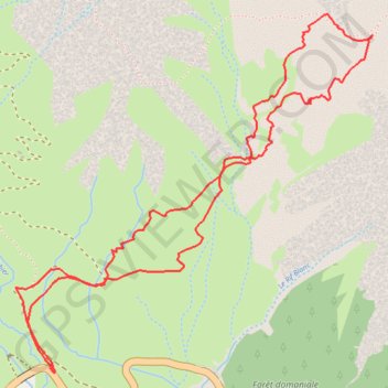Clot Julien (col du Lautaret) GPS track, route, trail