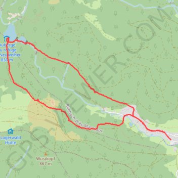 Lacs des Neuweiher GPS track, route, trail