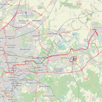De Paris à Meaux par les bords de Marne GPS track, route, trail