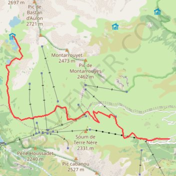 Saint-Lary Refuge de Bastan GPS track, route, trail