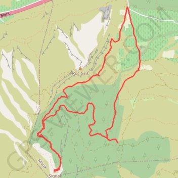 Le Signal d'Alaric GPS track, route, trail