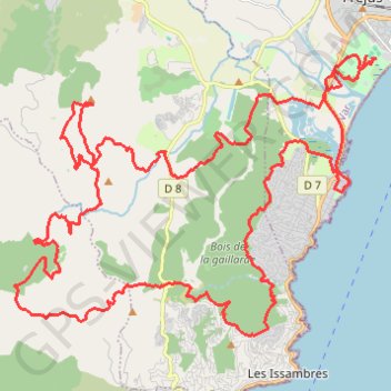 Roc d'Azur GPS track, route, trail