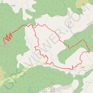 Montsérieux depuis Gigors (04) GPS track, route, trail