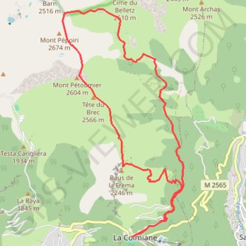 Rando Pepoiri petoumier par anduebis GPS track, route, trail