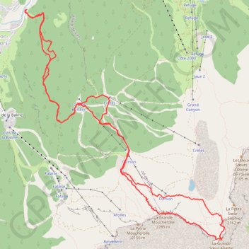 Corrençon - Grande Moucherolle GPS track, route, trail