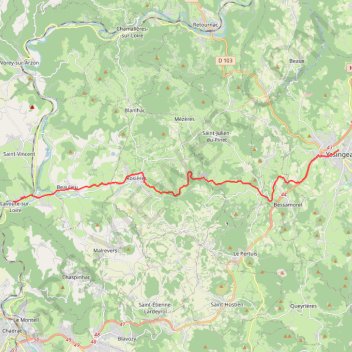 Lavoûte-sur-Loire / Yssingeaux GPS track, route, trail