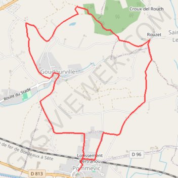 Circuit du Château - Pommevic GPS track, route, trail