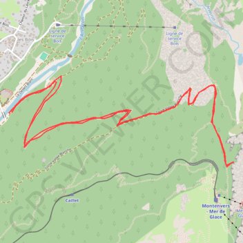 Le Montenvers GPS track, route, trail