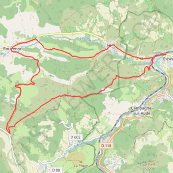 Espéraza / Fa / Rouvenac GPS track, route, trail