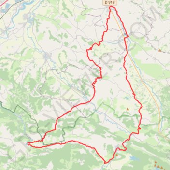 84Km Le Mas d'Azil-1 GPS track, route, trail