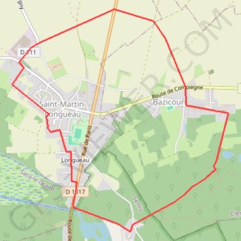 Saint Martin Longueau - Bazicourt GPS track, route, trail