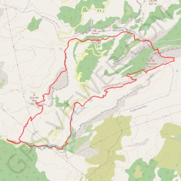 La Sainte Baume - Le pic de Bertagne GPS track, route, trail