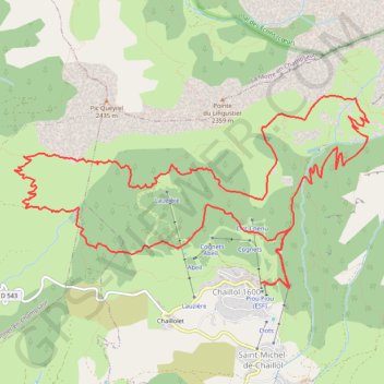 Les Balcons de Chaillol GPS track, route, trail