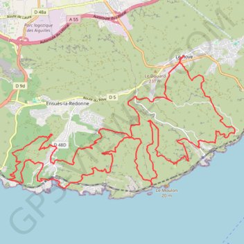 Du Rove au Rouet GPS track, route, trail