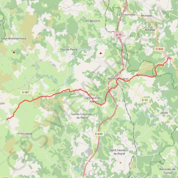 Les Estrets - Finieyrols GPS track, route, trail