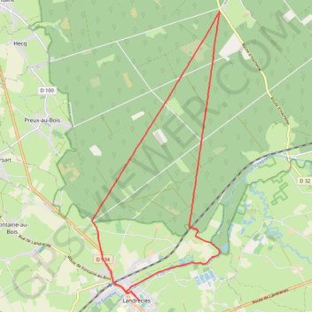 Landrecies VTT GPS track, route, trail