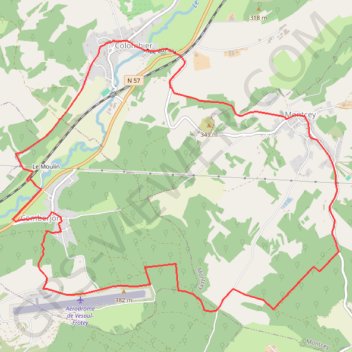 Montcey-Colombier GPS track, route, trail